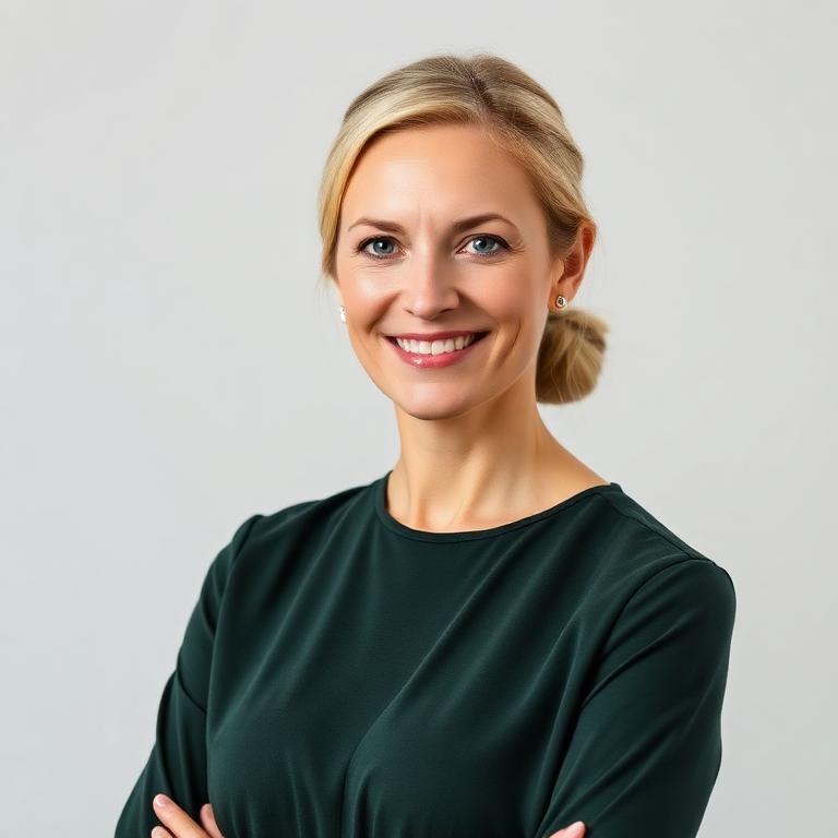 Porträtt av Sara Holmberg, Chefredaktör på ekonomiskfrihet.se